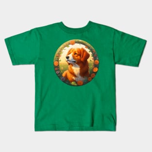 Nova Scotia Duck Tolling Retriever In Spring Kids T-Shirt